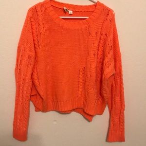 Francesca’s coral sweater